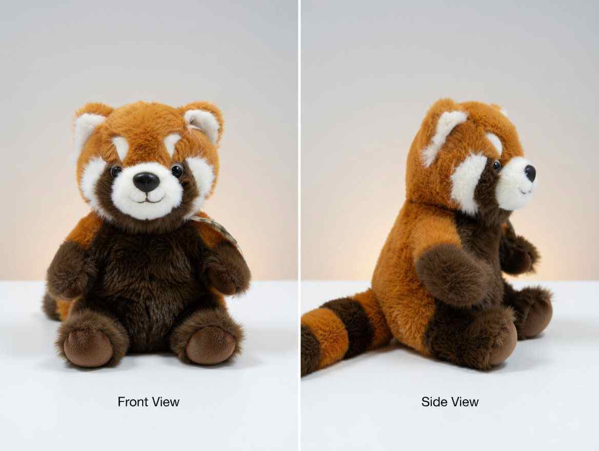 Lying Raccoon Plush Toy