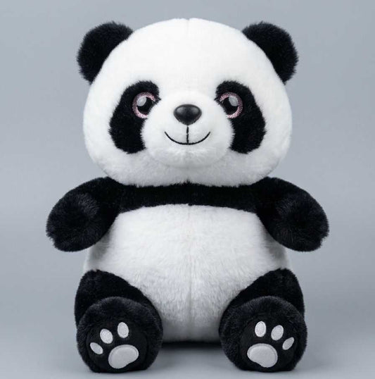 Panda Stuffed Animal With Glitter Eyes